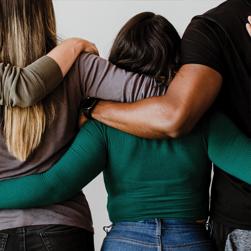 individuals supporting each other