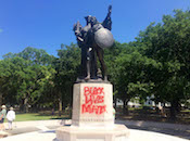 Vandalized Charleston Statue